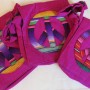 Peace Tasche brombeere