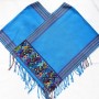 Poncho hellblau